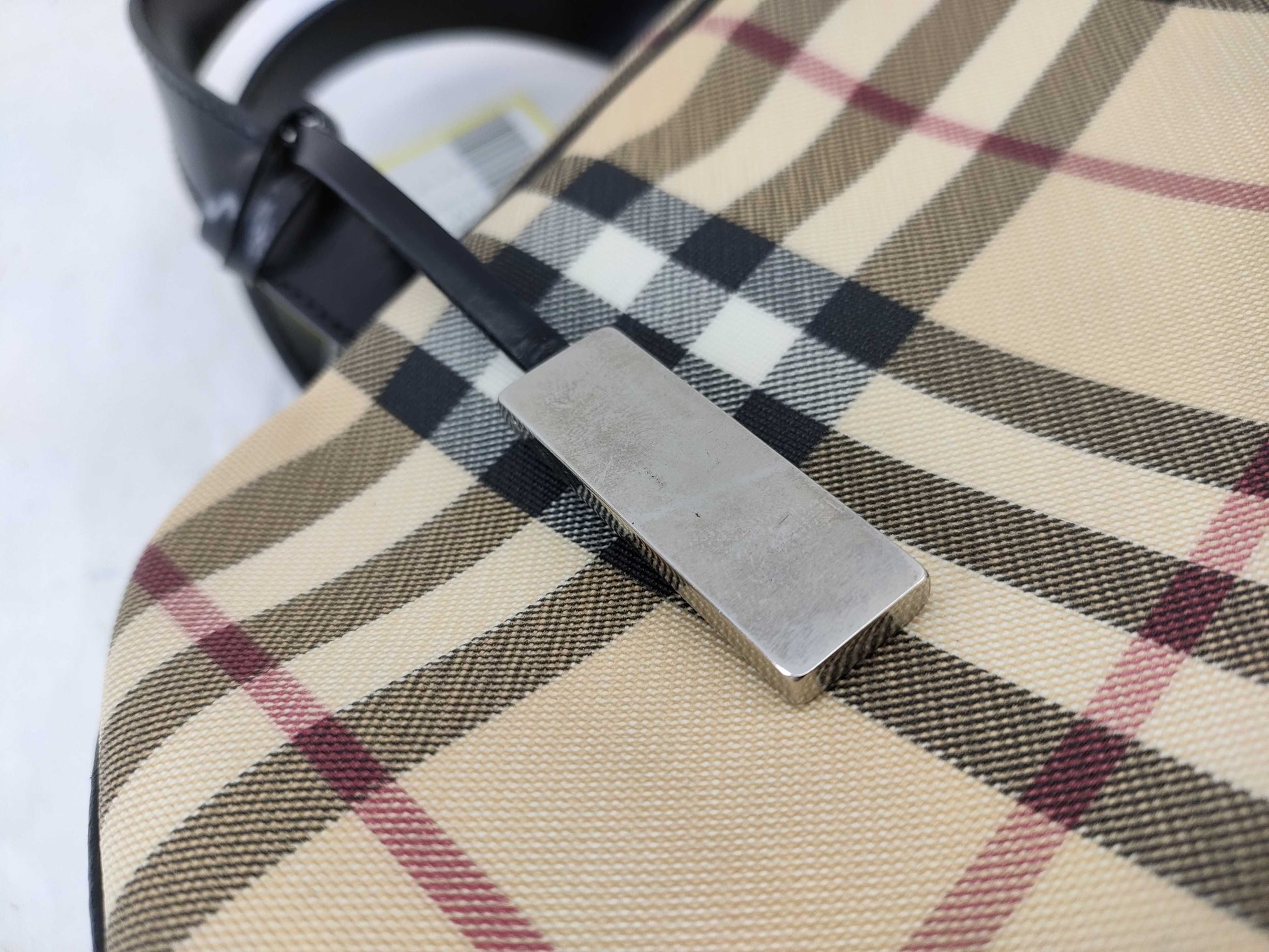 BURBERRY Check Mini Handbag