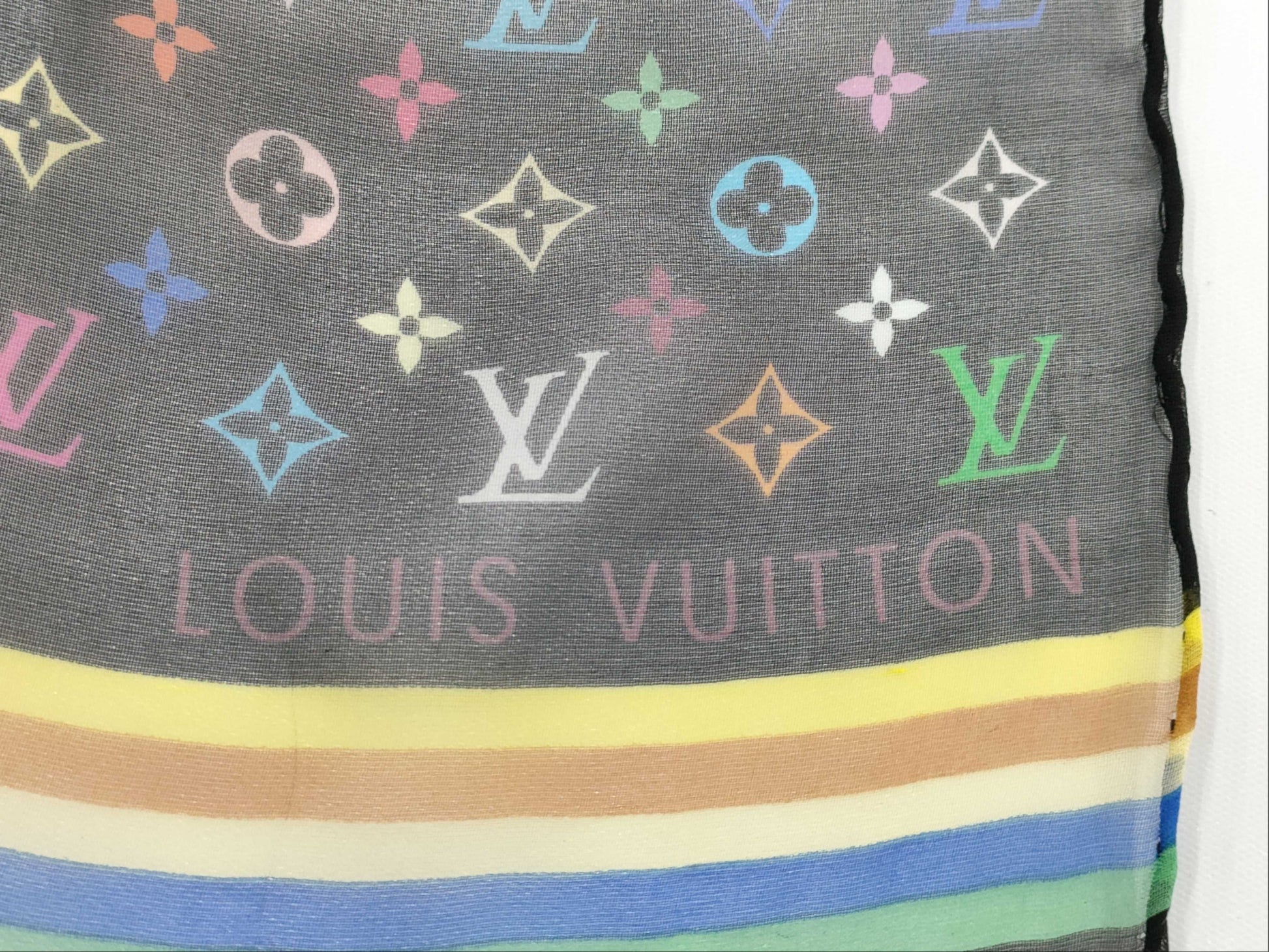 LOUIS VUITTON Monogram Multicolor Scarf Scarf