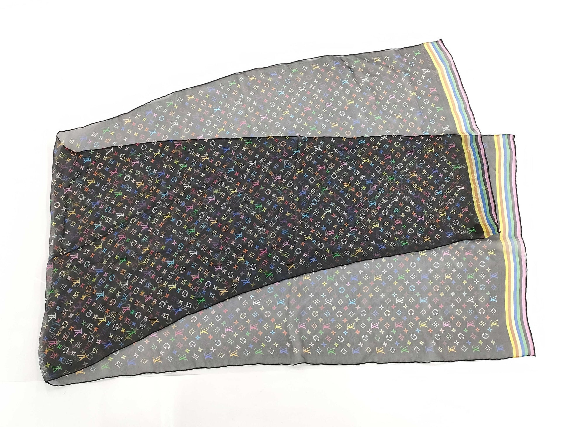 LOUIS VUITTON Monogram Multicolor Scarf Scarf