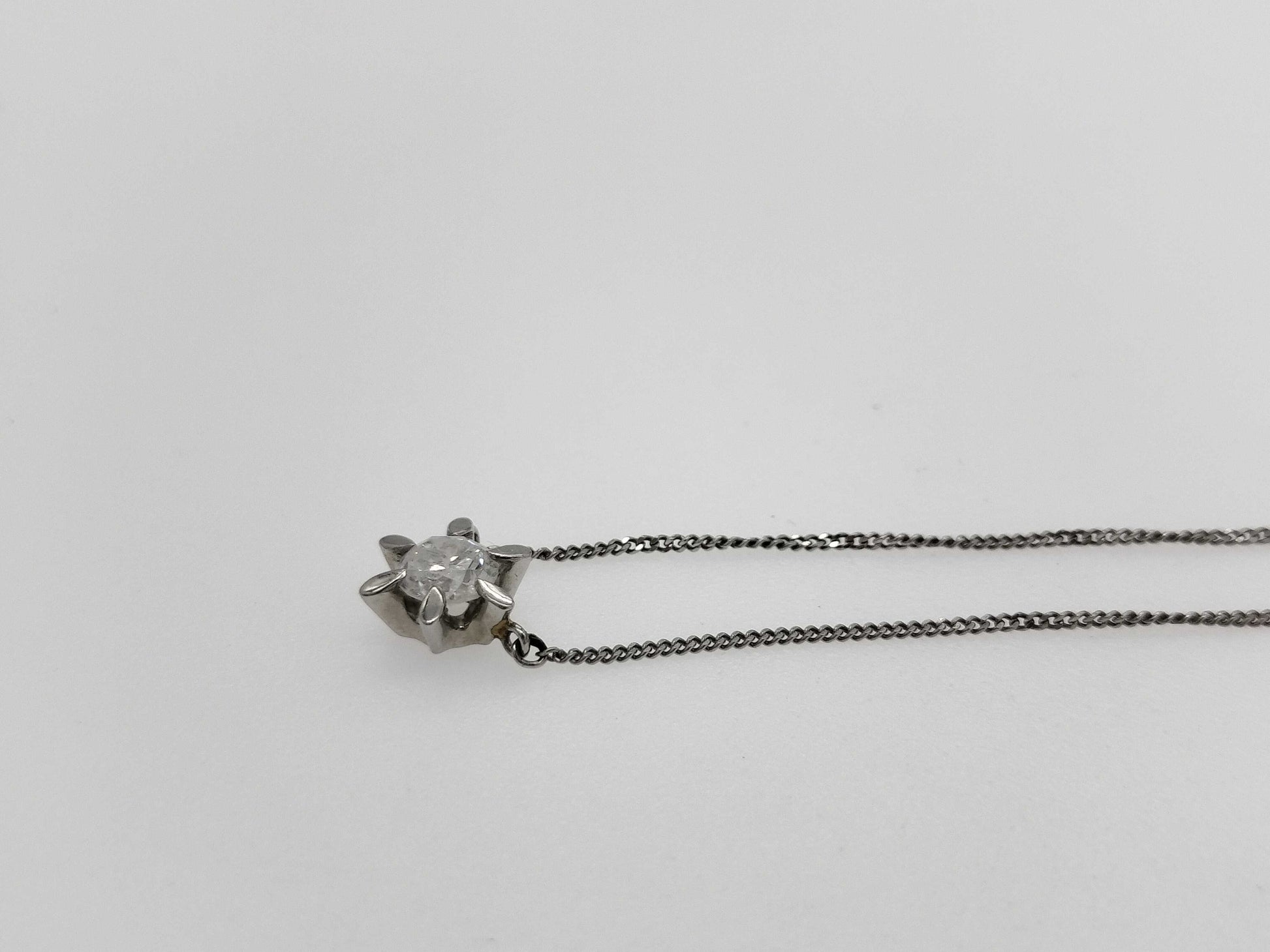 D0.392ct Pt850 2.5g Necklace 