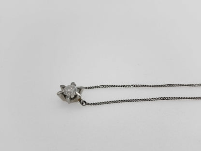 D0.392ct Pt850 2.5g Necklace 