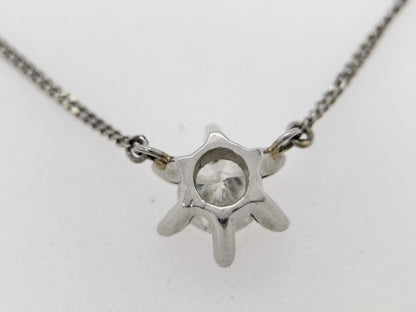 D0.392ct Pt850 2.5g Necklace 
