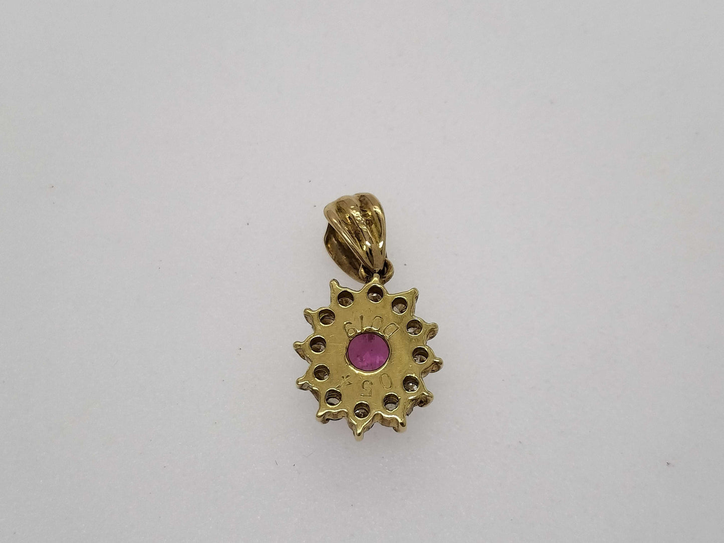 S 0.54ct D 0.19ct K18 1.1g Pendant top 