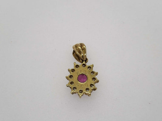 S 0.54ct D 0.19ct K18 1.1g Pendant top 
