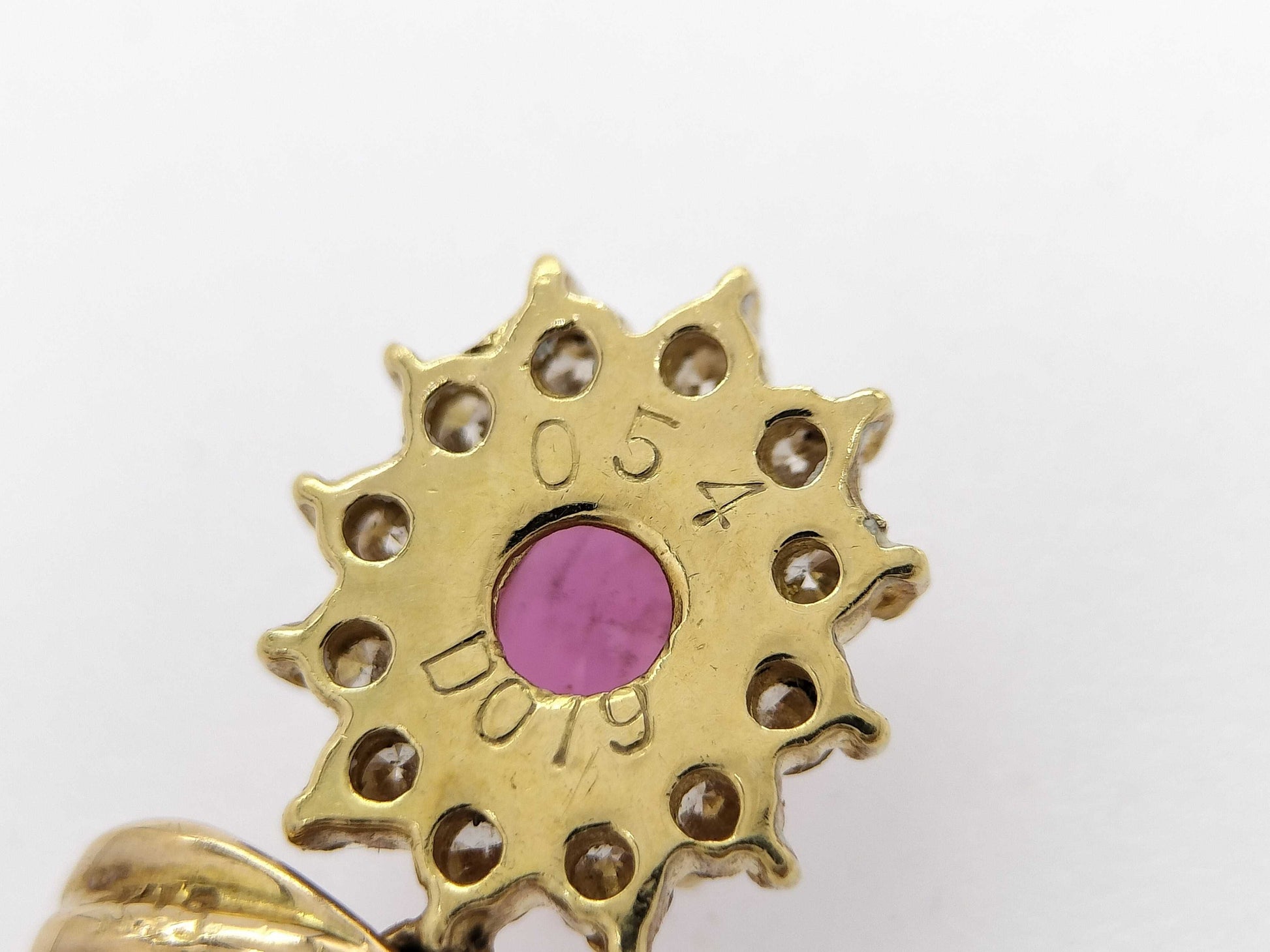 S 0.54ct D 0.19ct K18 1.1g Pendant top 