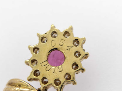 S 0.54ct D 0.19ct K18 1.1g Pendant top 