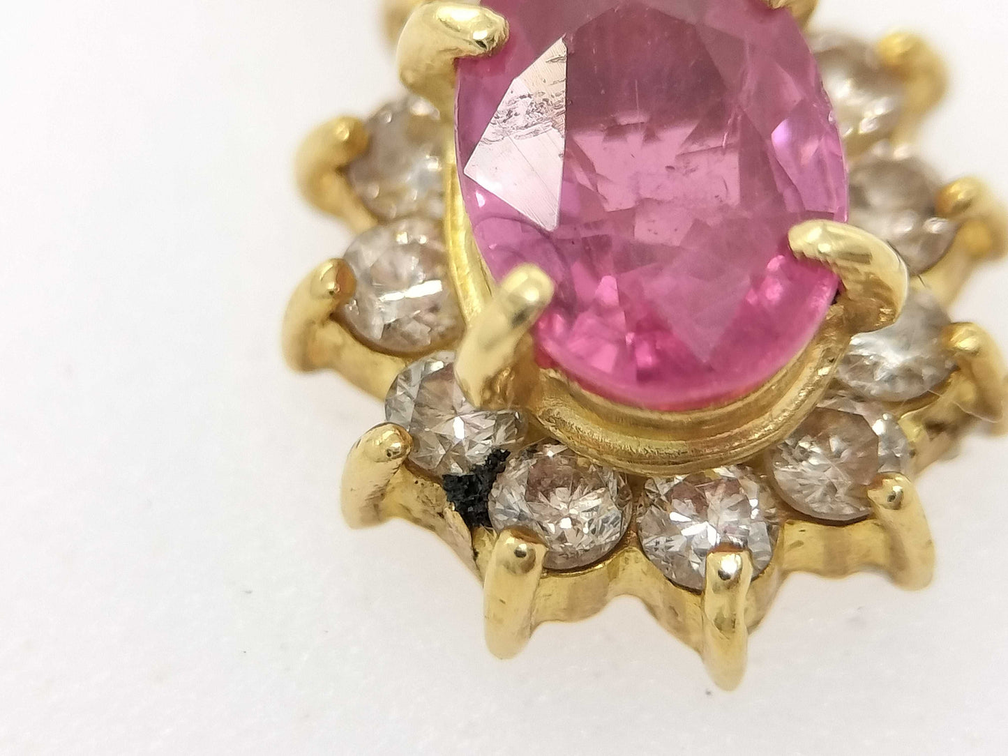 S 0.54ct D 0.19ct K18 1.1g Pendant top 
