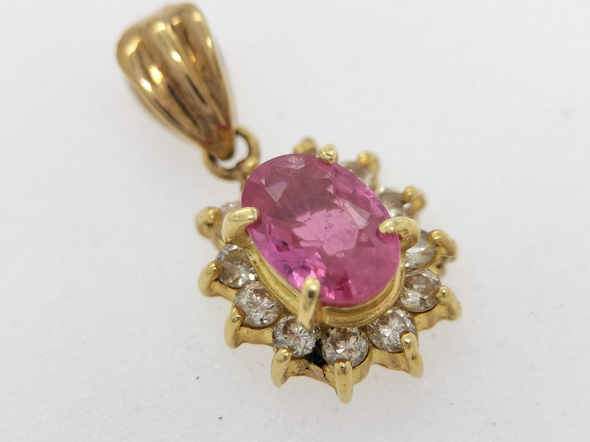 S 0.54ct D 0.19ct K18 1.1g Pendant top 