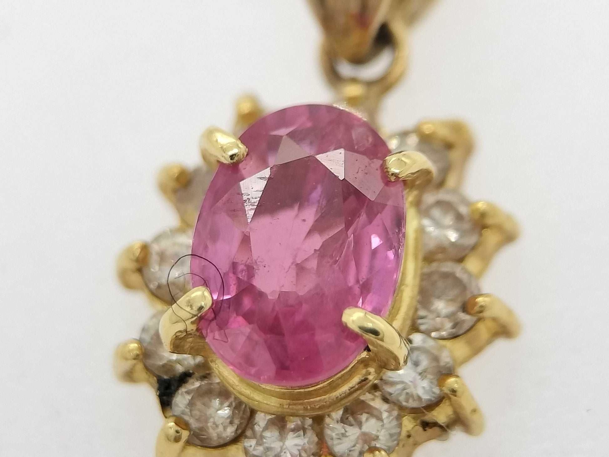 S 0.54ct D 0.19ct K18 1.1g Pendant top 
