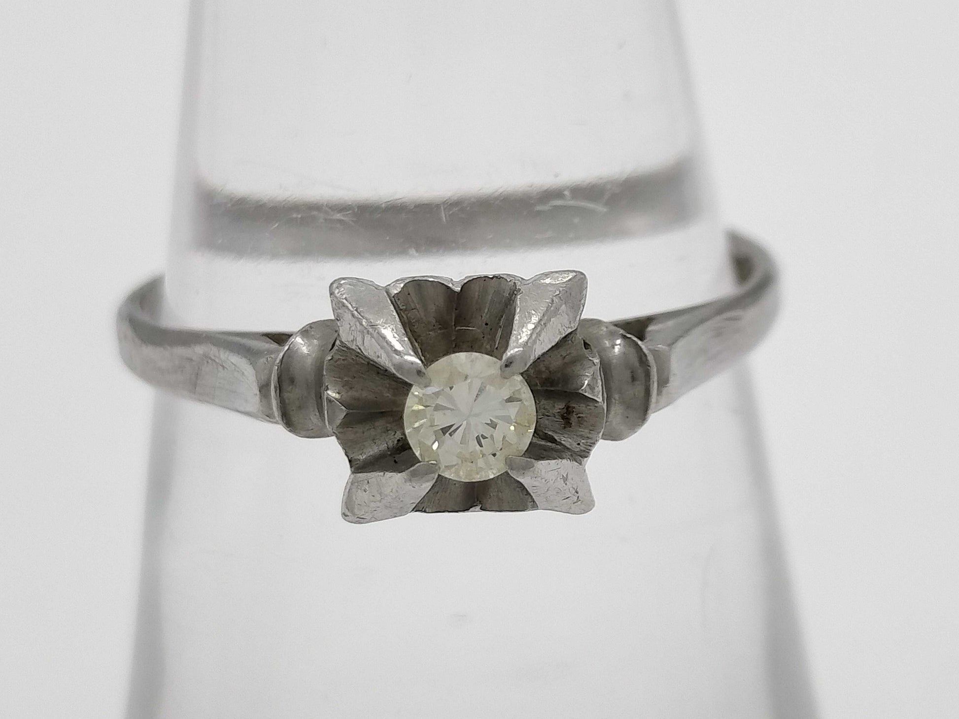 D0.12ct Pt850 2.5g Ring 