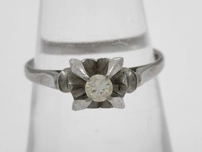 D0.12ct Pt850 2.5g Ring 