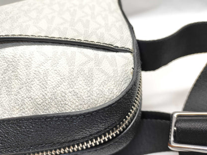 Michael Kors Michael Kors MK Leather PVC Shoulder Bag, Men's Black
