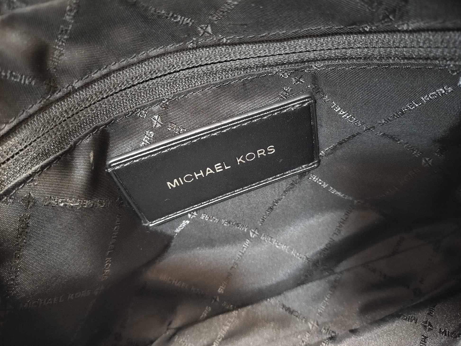 Michael Kors Michael Kors MK Leather PVC Shoulder Bag, Men's Black