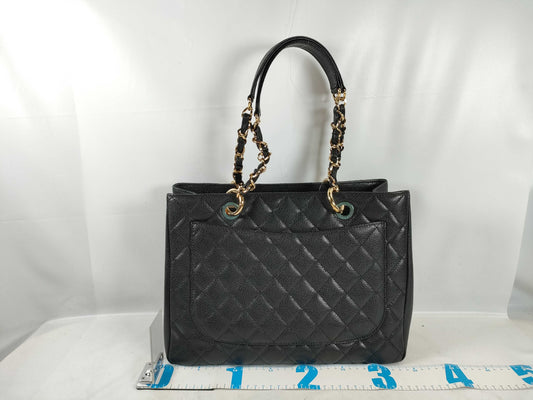 CHANEL Caviar Skin GST Chain Tote Bag