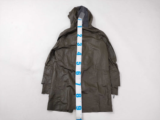 BALENCIAGA Nylon x Leather Mountain Jacket Coat