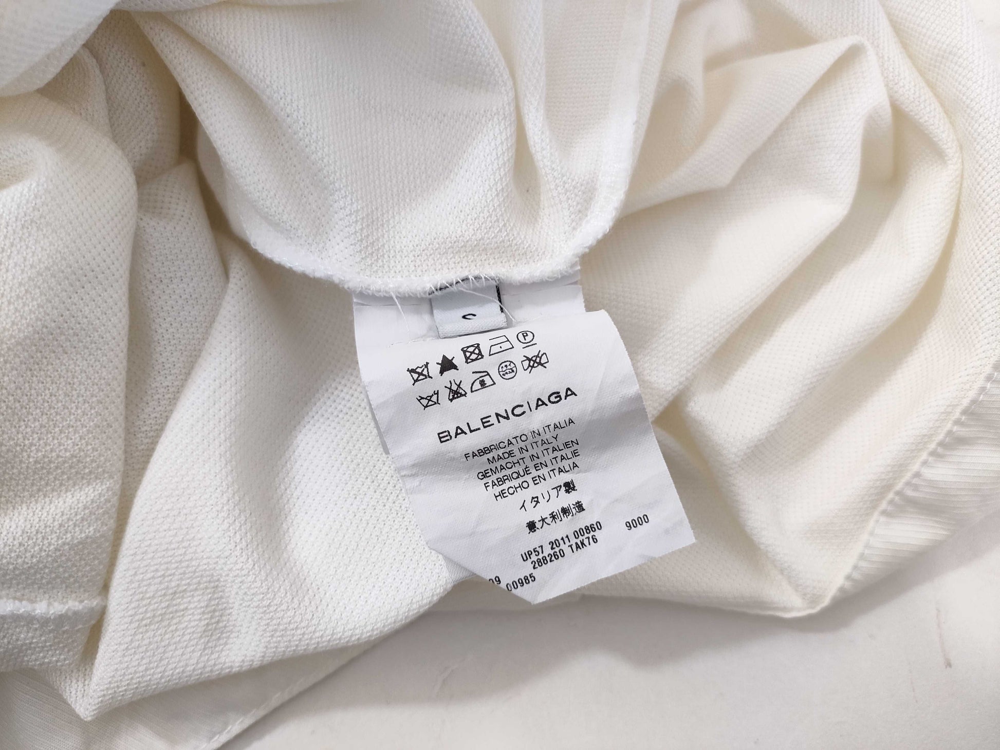BALENCIAGA Polo Shirt White Shirt