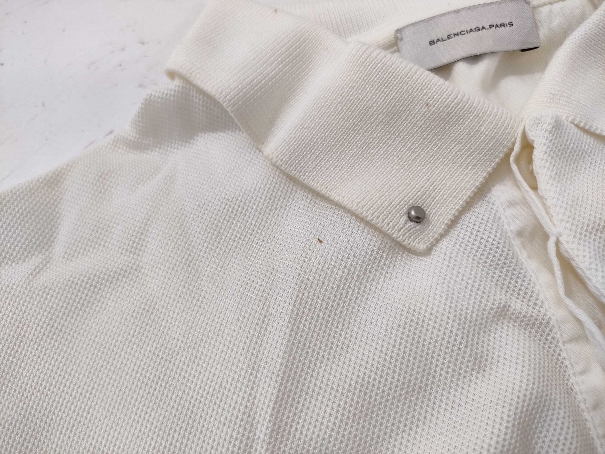 BALENCIAGA Polo Shirt White Shirt