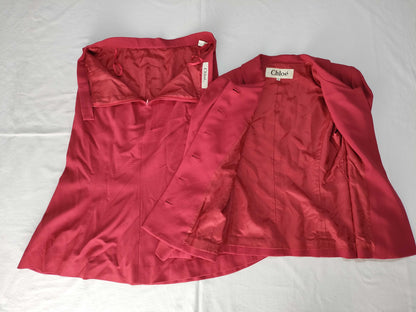 Chloe Jacket Set Red Size 42 Other Apparel