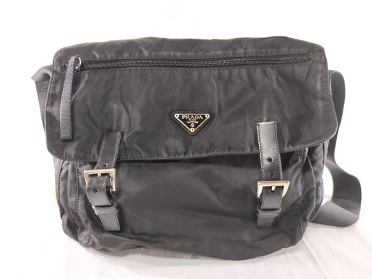 PRADA Nylon Messenger Shoulder Bag