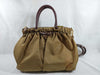 PRADA Nylon 2-Way Shoulder Bag/Severe Discoloration/Handle Parts Not Original/Handle Parts Broken