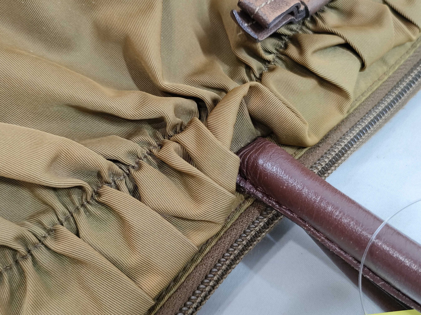 PRADA Nylon 2-Way Shoulder Bag/Severe Discoloration/Handle Parts Not Original/Handle Parts Broken