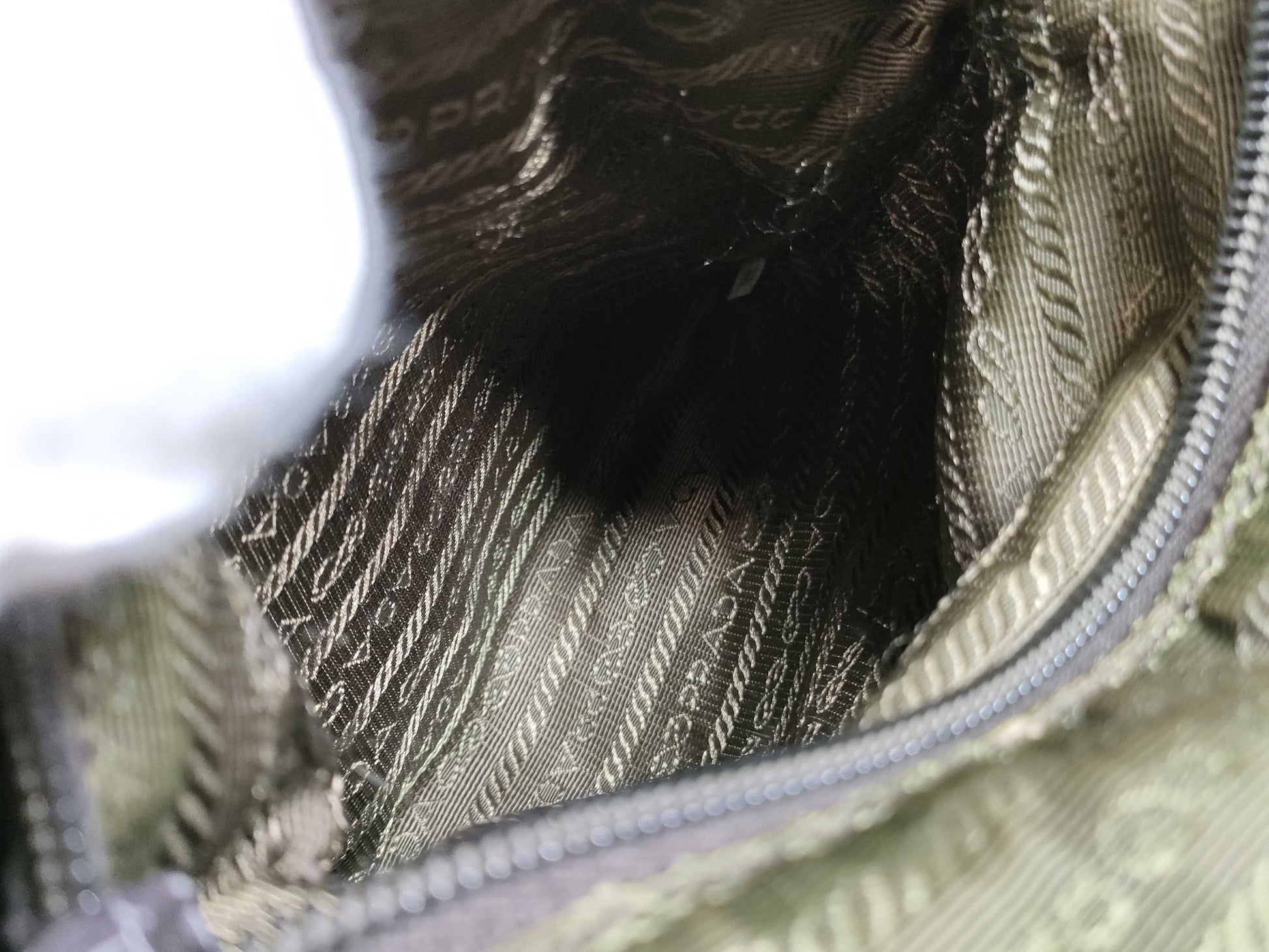 PRADA Nylon 2-Way Shoulder Bag/Severe Discoloration/Handle Parts Not Original/Handle Parts Broken
