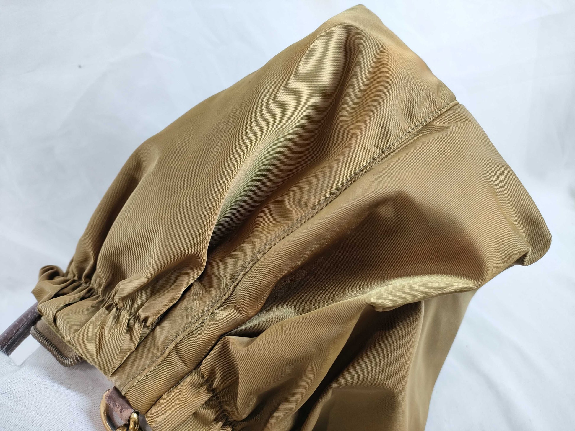 PRADA Nylon 2-Way Shoulder Bag/Severe Discoloration/Handle Parts Not Original/Handle Parts Broken