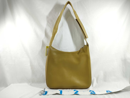 PRADA Leather One-Shoulder/Complementary Color/Mustard Shoulder Bag