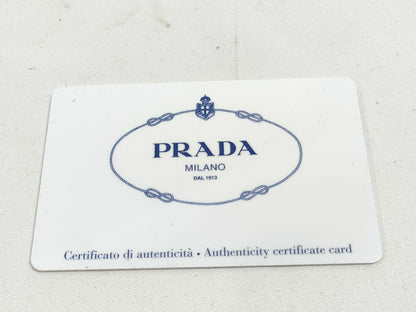 PRADA Leather One-Shoulder/Complementary Color/Mustard Shoulder Bag