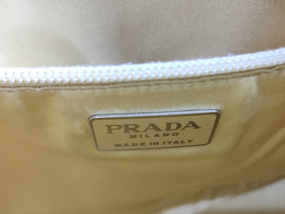 PRADA Leather One-Shoulder/Complementary Color/Mustard Shoulder Bag