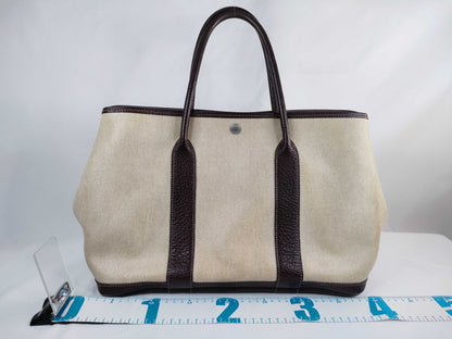 HERMES Garden Party PM Toal H Handbag with F Stamp