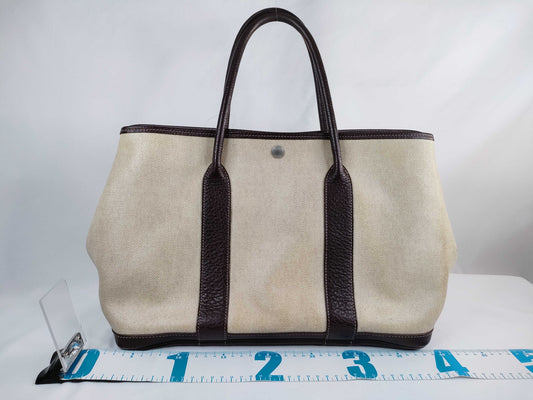 HERMES Garden Party PM Toal H Handbag with F Stamp