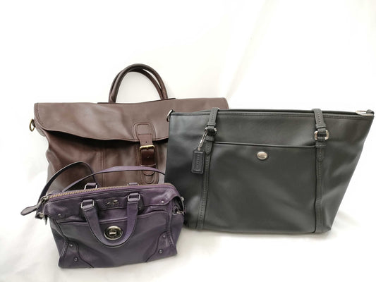COACH 3 bags including old Coach handbags