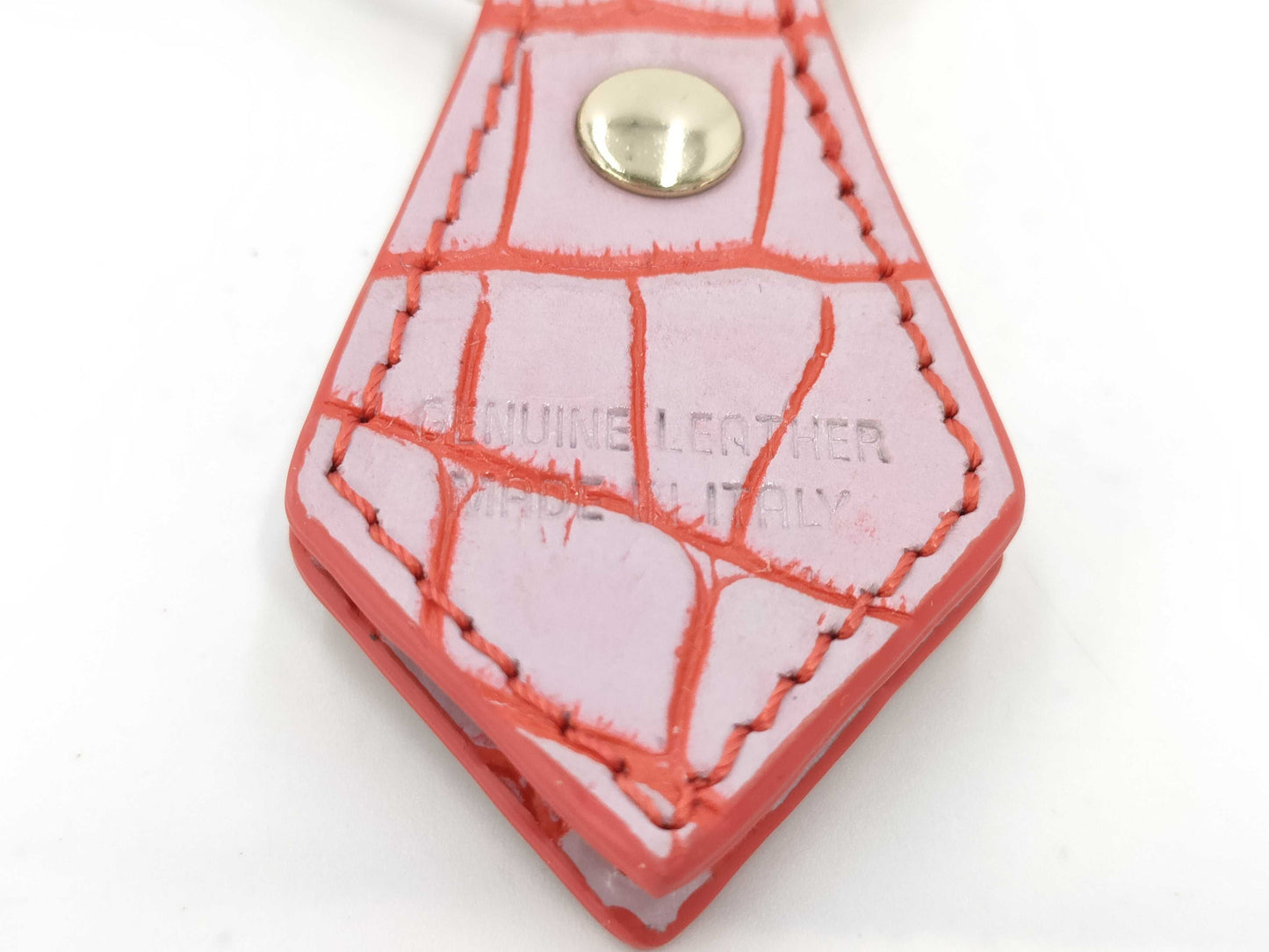  Vivienne Westwood Orb Plated x Leather Key Ring Gold Charm