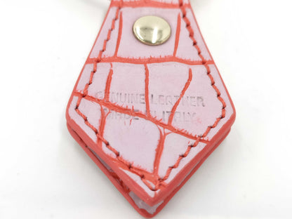  Vivienne Westwood Orb Plated x Leather Key Ring Gold Charm