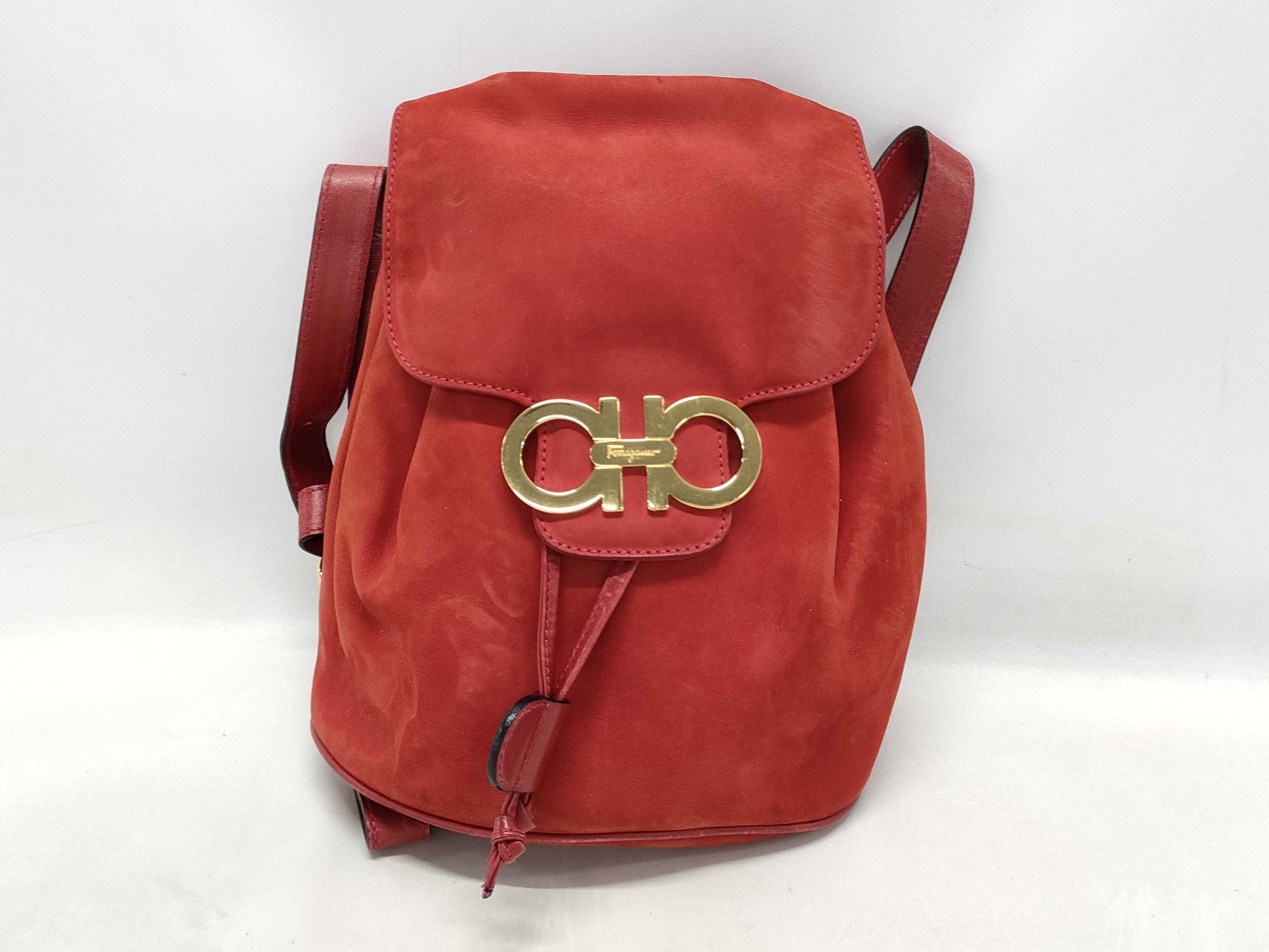 Salvatore Ferragamo Gancini Drawstring Backpack
