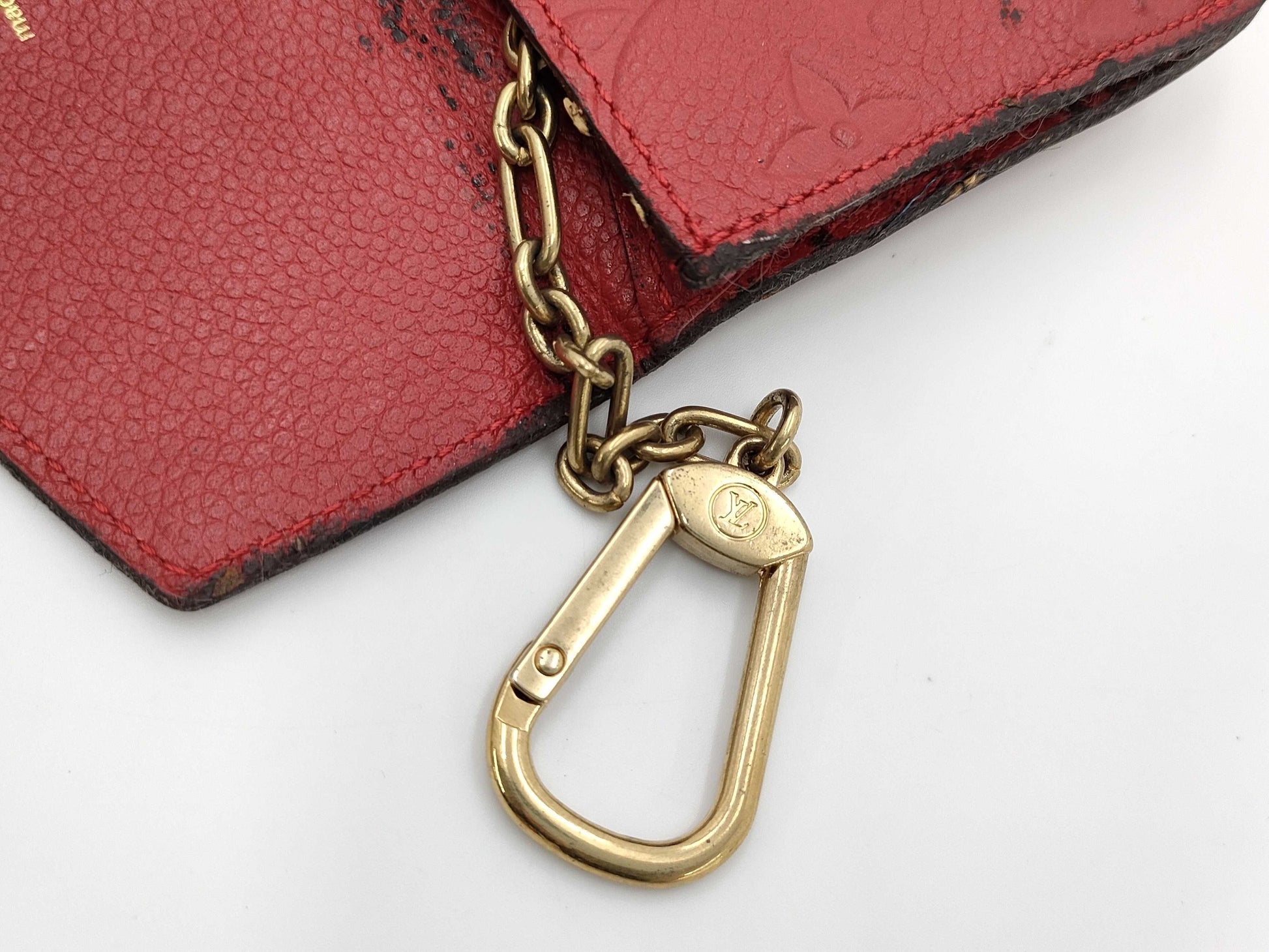 LOUIS VUITTON Monogram Empreinte Pochette Cle M60634 Card Case, Pass Case, Business Card Case