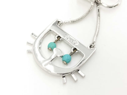 Pair of Dior logo stone earrings