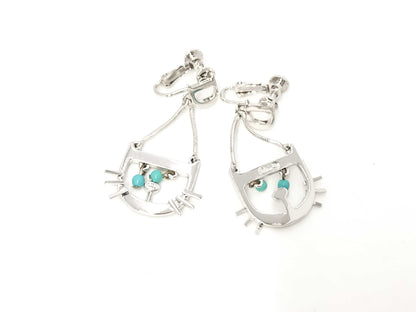 Pair of Dior logo stone earrings