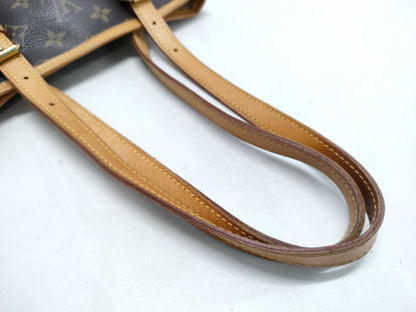 LOUIS VUITTON Monogram M42238 Bucket PM Tote Bag 