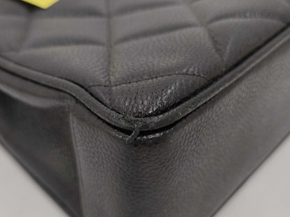 CHANEL Caviar Skin Deca Coco/Chain Tote/Shoulder Bag