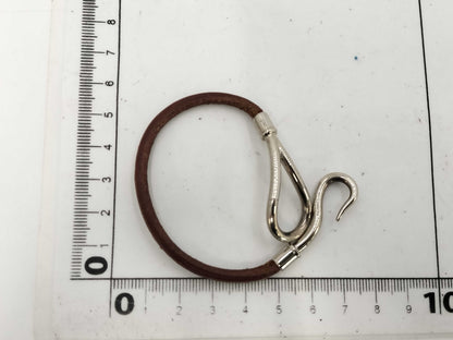 HERMES Choker/Brown Bracelet/Bangle