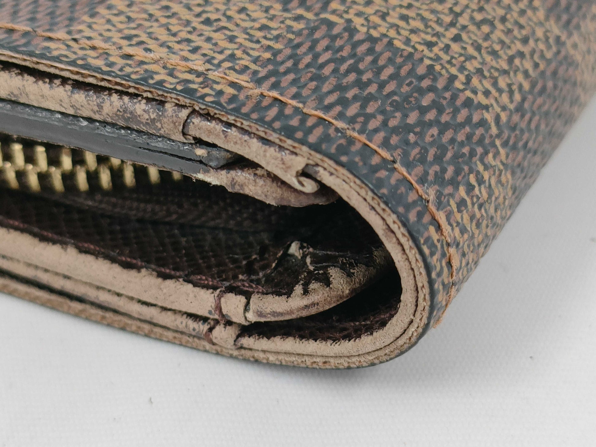 Louis Vuitton Damier Wallet Set of 2 Zippy Wallets and Porte Monnaie Piezor