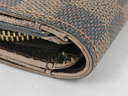 Louis Vuitton Damier Wallet Set of 2 Zippy Wallets and Porte Monnaie Piezor