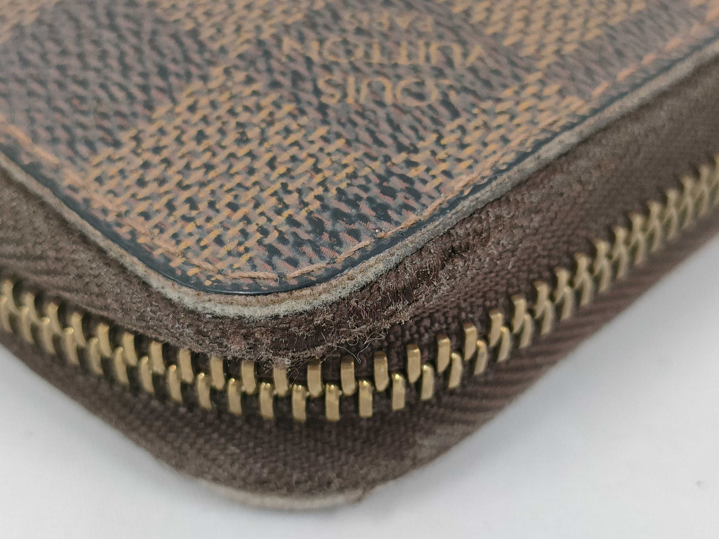 Louis Vuitton Damier Wallet Set of 2 Zippy Wallets and Porte Monnaie Piezor
