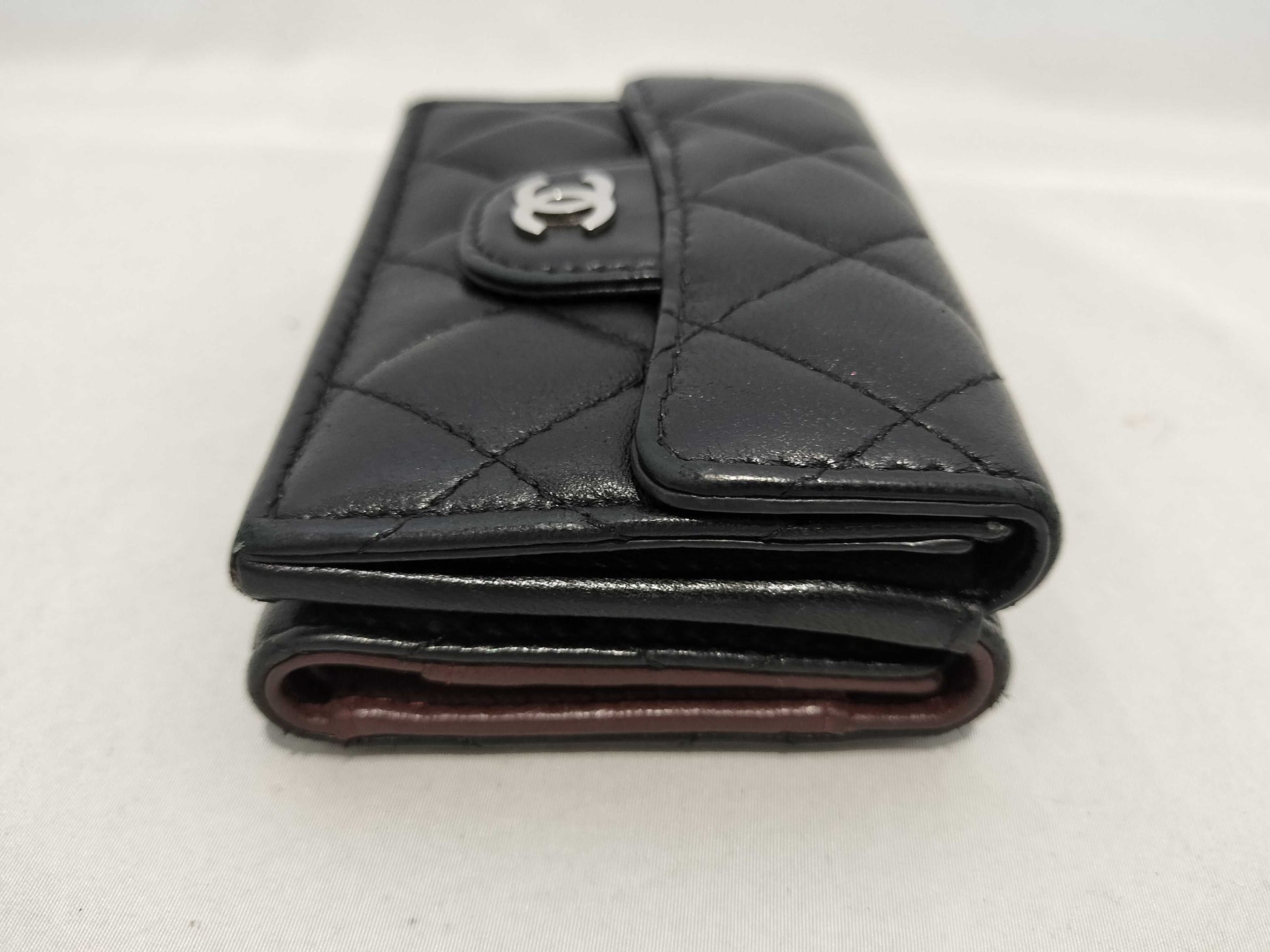 CHANEL Coco Mark Lambskin Compact Wallet