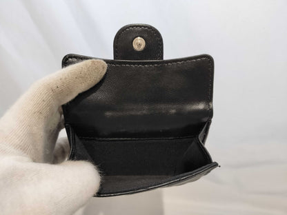 CHANEL Coco Mark Lambskin Compact Wallet