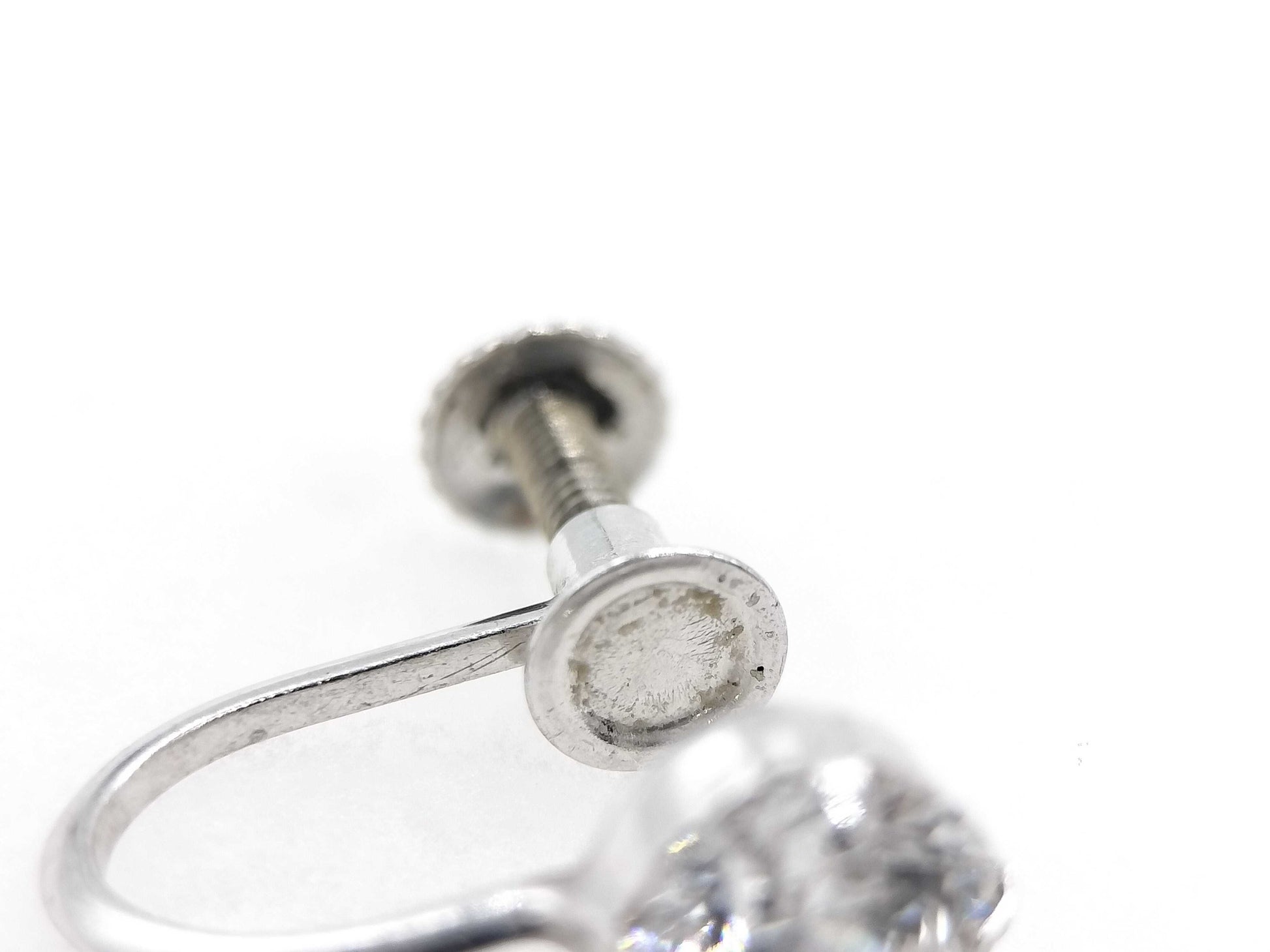 Diamond K14WG 1.3g Earrings 