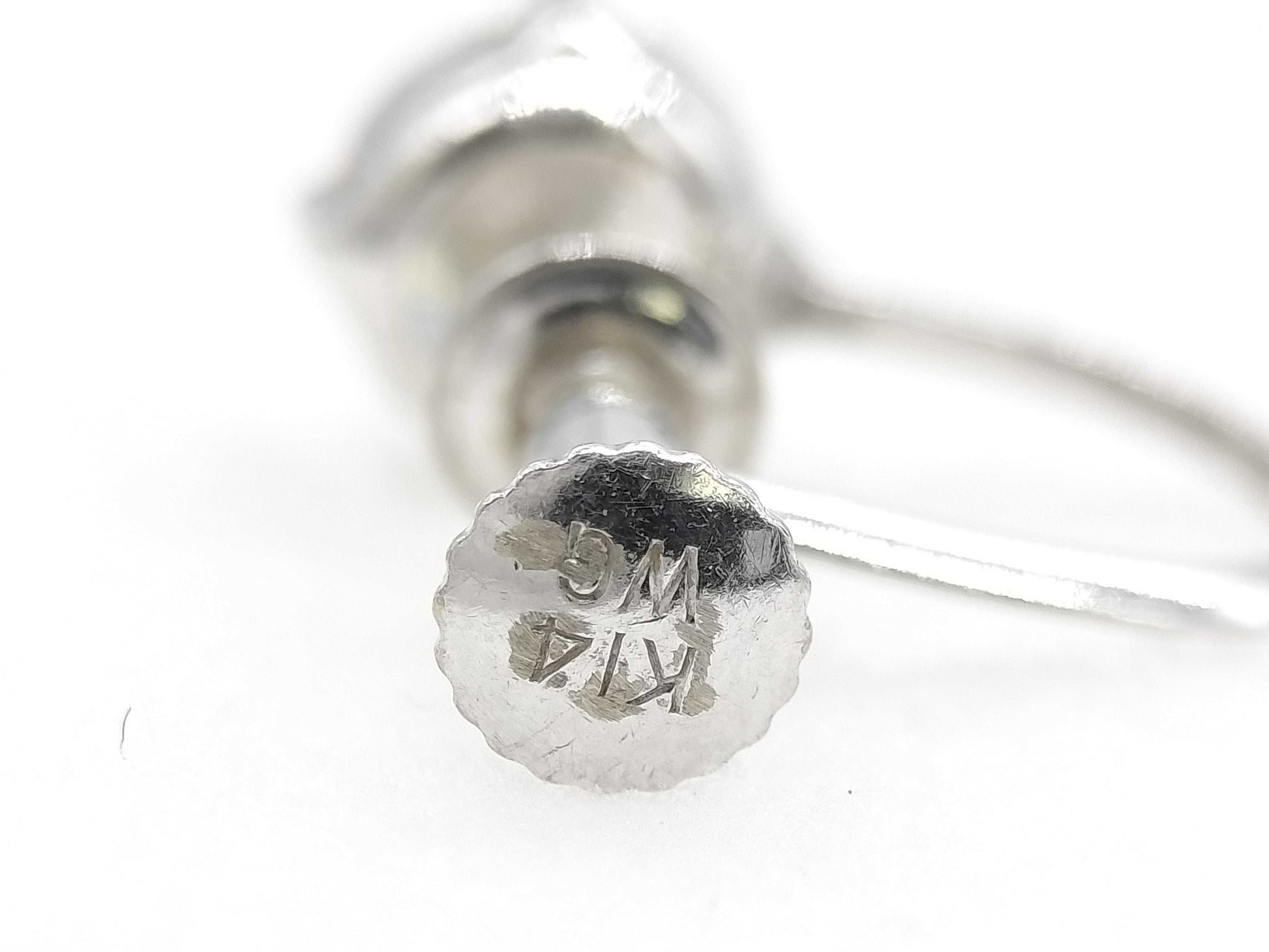 Diamond K14WG 1.3g Earrings 