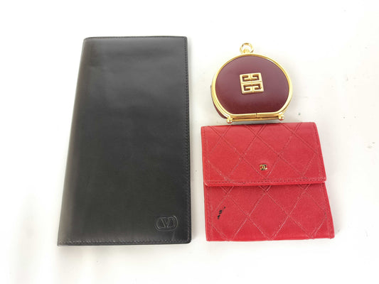 CHANEL Bicolor Coin Case / Valentino / Givenchy Wallet *3 Wallet